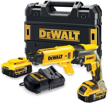 DeWalt Accu-bandschroefmachine Inclusief 2 accu's en koffer