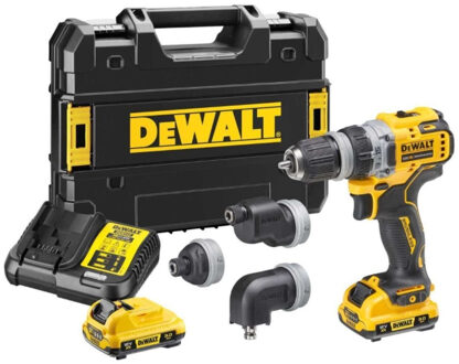 DeWalt DCD703L2T Accu Schroefboormachine | Multi-head | Set | 12 V | 3,0 AH Li-ion - DCD703L2T-QW