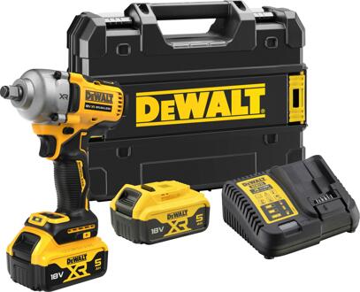 DeWalt DCF891P2T | 18V XR | Accu Slagsmoersleutel | 1/2" | 2 x 5.0Ah accu + lader | in T-Stak DCF891P2T-QW