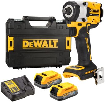 DeWalt DCF921E2T Accu Slagmoersleutel | Set | met Frictiering 1/2” | 18V XR Powerstack | in TSTAK - DCF921E2T-QW