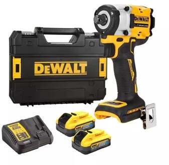 DeWalt DCF921H2T-QW - 18V XR Brushless Accu Slagsmoersleutel | met Frictiering | 1/2" | 2x 5.0Ah Powerstack | in TSTAK DCF921H2T-QW