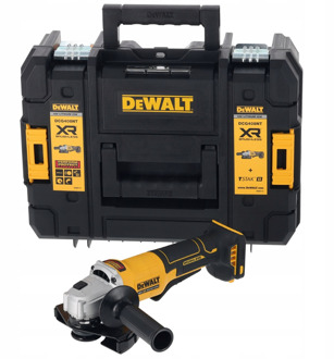 DeWalt DCG408NT-XJ 18V XR Accu Haakse Slijper | 125mm | Dodemansschakelaar | Zonder accu's en lader in TSTAK - DCG408NT-XJ