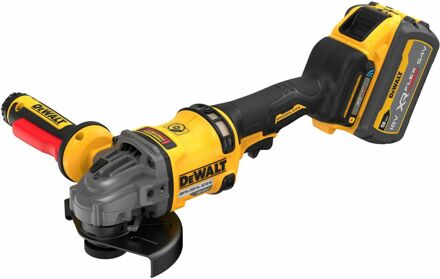 DeWalt DCG418SHDX2-QW 54V XR FLEXVOLT Accu Haakse Slijper | 125mm | Incl. Veiligheidsschakelaar in zijhandgreep | 2x 9.0Ah Accu - DCG418SHDX2-QW