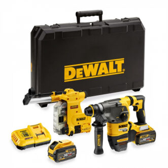 DeWalt DCH335X2-QW Accucombihamer SDS-Plus FlexVolt 54V 9,0Ah Li-Ion + D25304DH Afzuiging