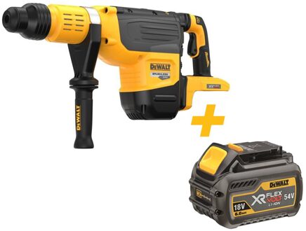 DeWalt DCH775N | Accu Combihamer | FlexVolt | SDS-Max | 54V XR | Body | Inclusief DCB546-XJ XR FLEXVOLT 18V-54V 6.0Ah accu