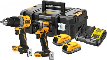 DeWalt DCK2050E2T-QW - 18V XR GR3 Brushless Combiset | DCD805 en DCF850 | 2x POWERSTACK | in TSTAK - DCK2050E2T-QW