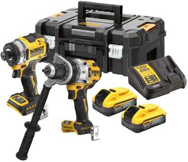 DeWalt DCK2200H2T - 18v XR Premium Twin Kit: DCD1007 + DCF860 - 2 x 5Ah Powerstack in TSTAK - DCK2200H2T-QW