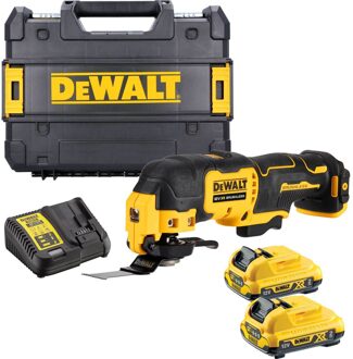 DeWalt DCS353D2-QW - 12V XR Oscillerende multitool | 2x 2.0Ah + lader | in TSTAK - DCS353D2-QW