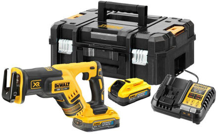 DeWalt DCS367H2T-QW Accu Reciprozaag | 18V XR Brushless | 2x 5.0Ah POWERSTACK accu | TSTAK koffer DCS367H2T-QW
