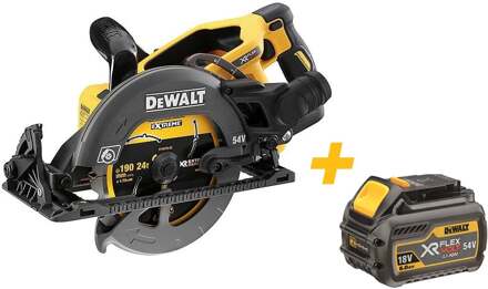 DeWalt DCS577N | Accu Cirkelzaag | XR FlexVolt | 54 Volt | 190 mm | Body | Inclusief DCB546-XJ XR FLEXVOLT 18V-54V 6.0Ah accu