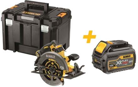 DeWalt DCS579NT | Accu Cirkelzaag | XR FlexVolt | 54 Volt | 190 mm | Body | Inclusief DCB546-XJ XR FLEXVOLT 18V-54V 6.0Ah accu