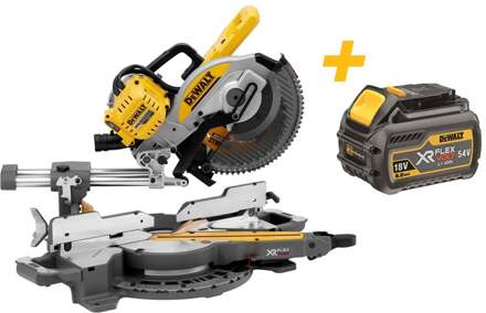 DeWalt DCS727N | Afkort- en verstekzaagmachine | FlexVolt | 54V | 250 mm | Body | Inclusief DCB546-XJ XR FLEXVOLT 18V-54V 6.0Ah accu