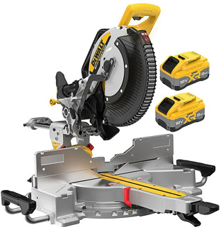 DeWalt DCS782XW2-QW 18V XR Accu Afkort-en Verstekzaag | 305mm - 2x 8.0Ah Accu - DCS782XW2-QW
