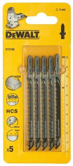 DeWalt Decoupeerzaagblad Dt2166-qz Hout, Spaanplaat, Mdf Hcs T-schacht 5 Stuks