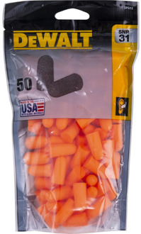 DeWalt DPG12 Wegwerp Oordopjes van Schuim | SNR 31 - DPG12BG50EU
