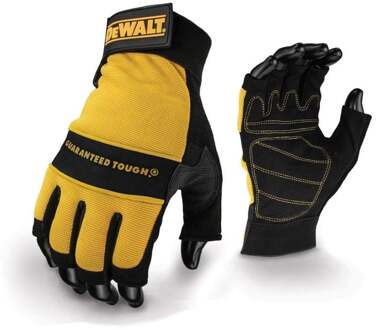 DeWalt DPG23 Vingerloze Performance Handschoen | Synthetisch Leer - DPG23LEU