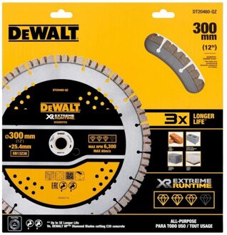 DeWalt DT20460-QZ Elite Diamantblad | Gesegmenteerd | 305 mm | Extreme Runtime | Universeel - DT20460-QZ