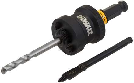 DeWalt DT20631-QZ Quick Connect Adapter | 1/2'' | voor 32-152 mm Gatzagen | met Platte Centreerboor voor Hout - DT20631-QZ