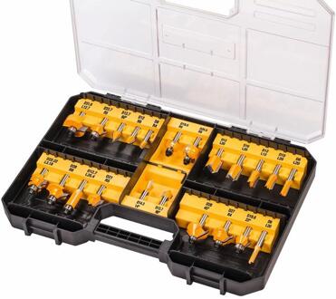 DeWalt DT90017 22-delige Frezenset in koffer