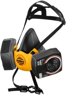 DeWalt DXIR1HMMA2P3 Lichtgewicht Halfgelaatsmasker met A2P3 filters | Maat M - DXIR1HMMA2P3