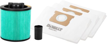 DeWalt Efficiency Accessory Pack | Stofzuigeraccessoires Set | HEPA Filter + 3 Filterzakken + Adapter - DXVA19-0501