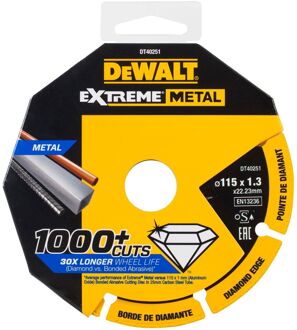 DeWalt Extreme Diamantblad Metal Dt40251-qz Ø115mm