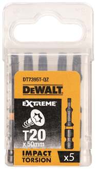 DeWalt Extreme Impact Torsion Schroefbits Dt7395t-qz 57mm T20 5 Stuks