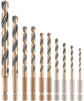 DeWalt Hss-metaalboor Set Black & Gold Hex - Diam. 1-10mm