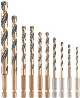 DeWalt Hss-metaalboor Set Black & Gold Hex - Diam. 1-10mm