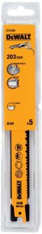 DeWalt Reciprozaagblad Dt2406-qz Hout, Metaal Bim 5 Stuks