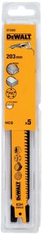 DeWalt Reciprozaagblad Hout Dt2402-qz - 203mm - 2,4-4,0tpi - Bi-metaal Hcs