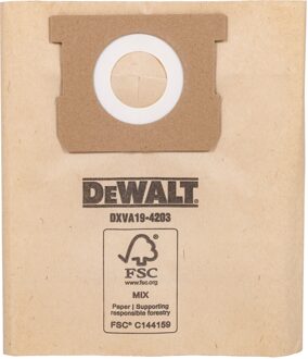 DeWalt Wegwerp Filterzak voor 45-61 Liter | 3 Stuks - DXVA19-4203