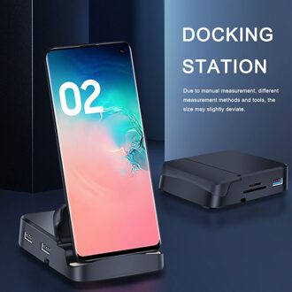 Dex Pad 6 In 1 Type C Dock Power Adapter Telefoon Stand 1Pc Thuis Leveringen Voor Samsung S20 S10 hub Docking Station