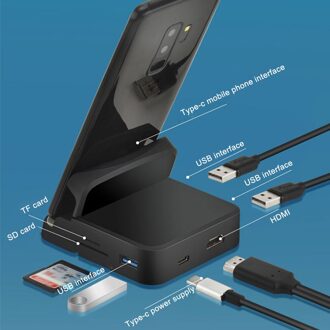 Dex Pad Telefoon Stand Type C Bank Accessoires 3.0 Sd Tf Card Pd 6 In 1 1Pc Power Charger kit Hub Docking Station