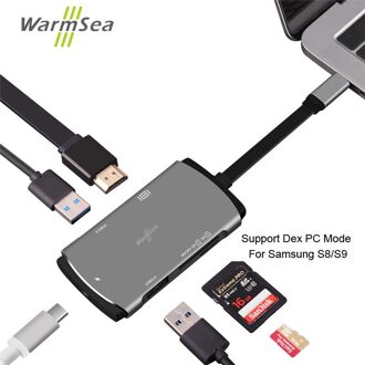 Dex Station Voor Samsung Galaxy Note 8 S8 S9 S8 + S9 + Mate10 P20 Usb Type C Hub Met 4K Hdmi USB-C Opladen Sd Voor Macbook Pro