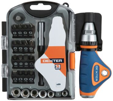Dexter Schroevendraaierset - 26-delig - Ergonomische Handgreep