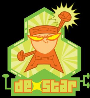 Dexters Lab DexStar Hero Men's T-Shirt - Black - L Zwart