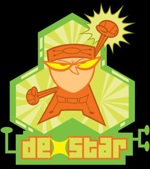 Dexters Lab DexStar Hero Women's T-Shirt - Black - M Zwart