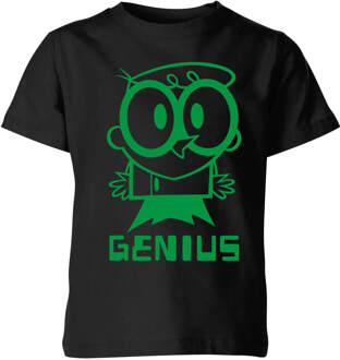 Dexters Lab Green Genius Kids' T-Shirt - Black - 146/152 (11-12 jaar) Zwart - XL
