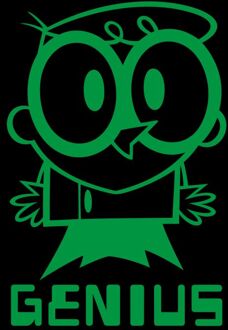 Dexters Lab Green Genius Men's T-Shirt - Black - L Zwart