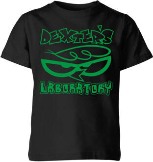Dexters Lab Logo Kids' T-Shirt - Black - 134/140 (9-10 jaar) - Zwart
