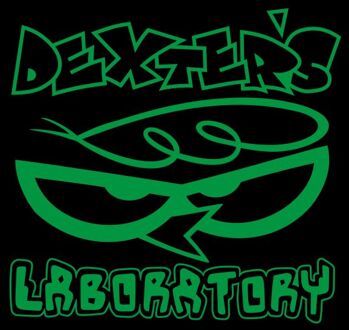 Dexters Lab Logo Men's T-Shirt - Black - XL Zwart