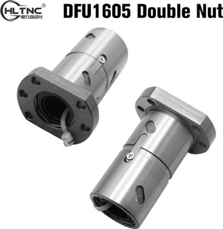 DFU1605 RMU1605 Ballscrew Dubbele Moer 16Mm Bal Moer Cnc Diy Carving Machine Onderdelen