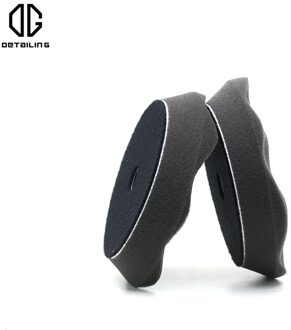 Dg Detailing Auto Afwerking 5 Inch Foam Buffing Pad Wave Patroon Foam Polijsten Pad Voor Dual Action Polijstmachine 3 stk zwart pad