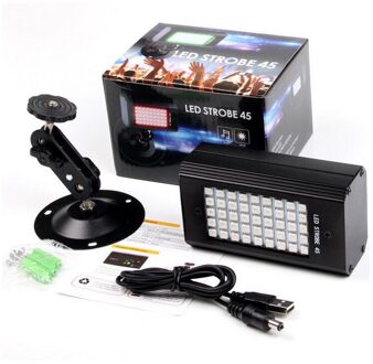 Dgqkds 5V Usb Rgb Led Strobe Licht Stroboscopen Dj Disco Projector Podium Verlichting Effect Lamp Partij Light