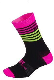 DH SPORT Professionele Fietsen Sokken Beschermen Voeten Ademend Wicking Sok Outdoor Racefiets Nylon Sokken Fiets Accessoires Roze