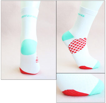 DH Sport Professionele Fietsen Sokken Mannen Vrouwen Anti-zweet Outdoor Sport Running Basketbal Sokken Fiets Mountainbike Sokken wit