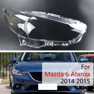 Dhbh-Auto Clear Koplamp Lens Covers Vervanging Voor Mazda 6 Atanza 14-15 doorzichtig rechtsaf