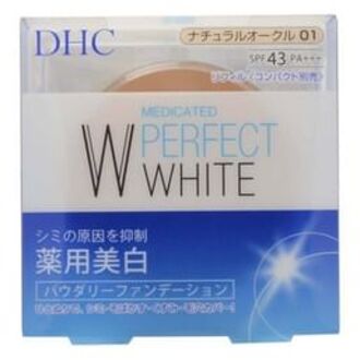 DHC Perfect White Powdery Foundation SPF 43 PA+++ 01 Natural Ocher Refill