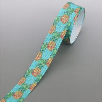 Dhk 5Yards Fruit Ananas Gedrukt Grosgrain Lint Accessoire Hairbow Hoofddeksels Decoratie Diy Oem E1744 10218